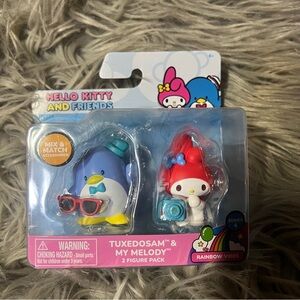 Tuxedosam & My Melody 2-Figure Set - Blue & Red